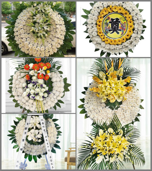 湖北黄冈市黄梅县小池镇彭列村花圈速递